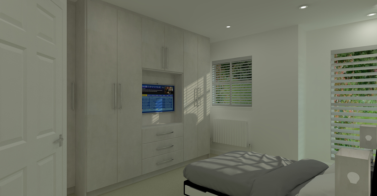 modern dark grey flat door bedroom maidstone